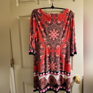 - - CHICO’S Red Paisley Dress Size 0P